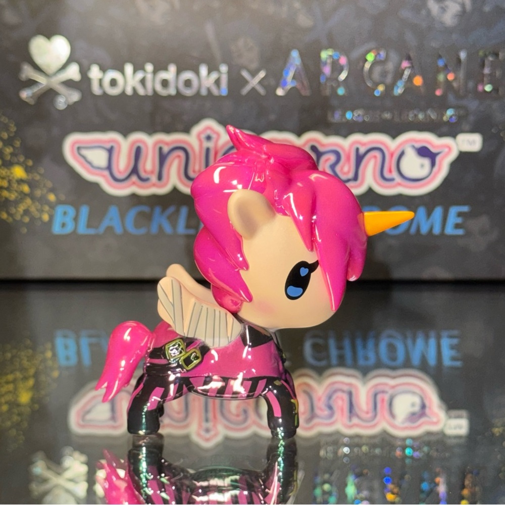 tokidoki Vi Unicorno from Arcane Unicorno Blacklight Chrome Series